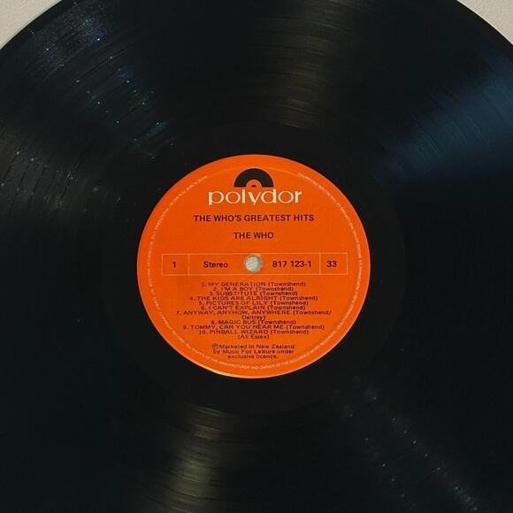 The Who – Their Greatest Hits Vintage Vinyl LP Record - Picture 8 of 9
